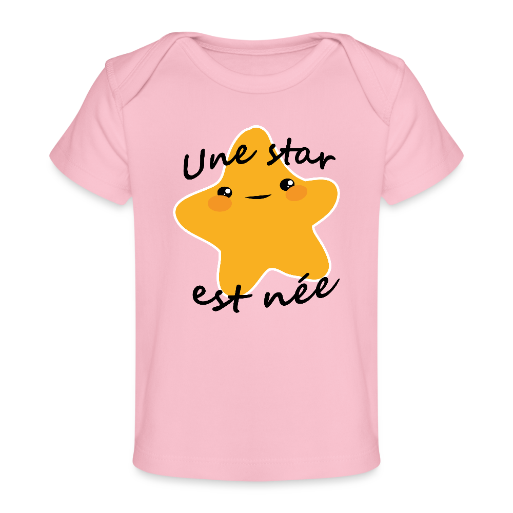 T-shirt bio Bébé - rose clair
