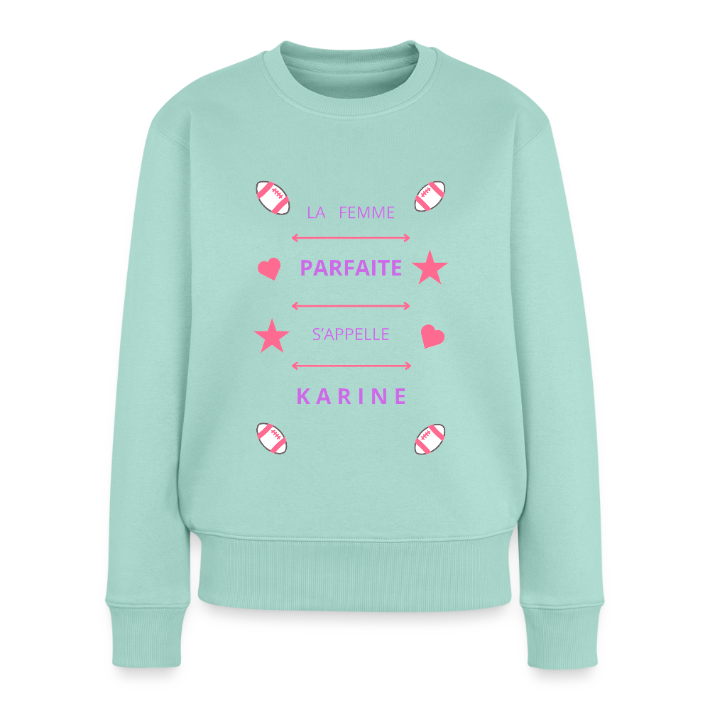 Sweat ras-du-cou Premium Femme - menthe