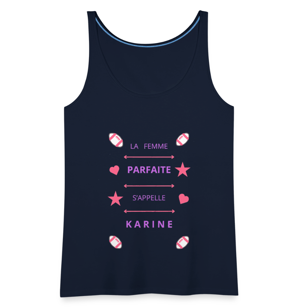 Débardeur Premium Femme - bleu marine