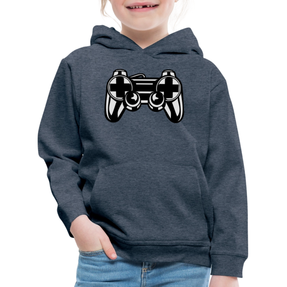 Pull à capuche Premium Enfant - bleu jeans