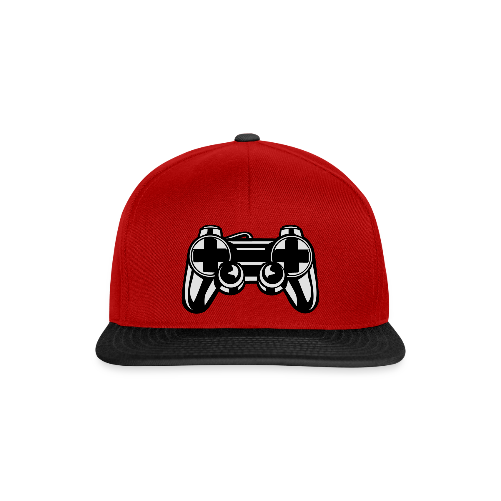 Casquette snapback - rouge/noir