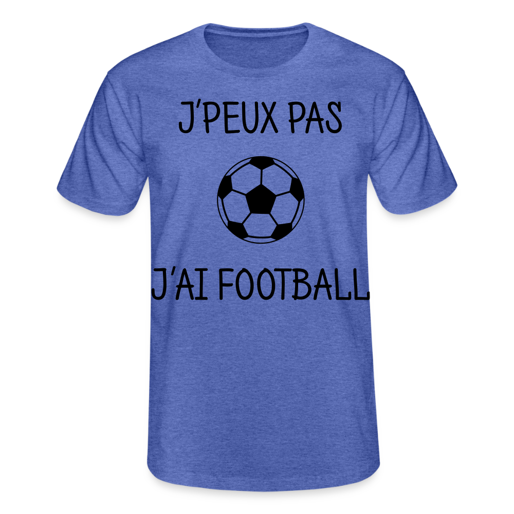T-shirt Homme Fruit of the Loom - bleu chiné