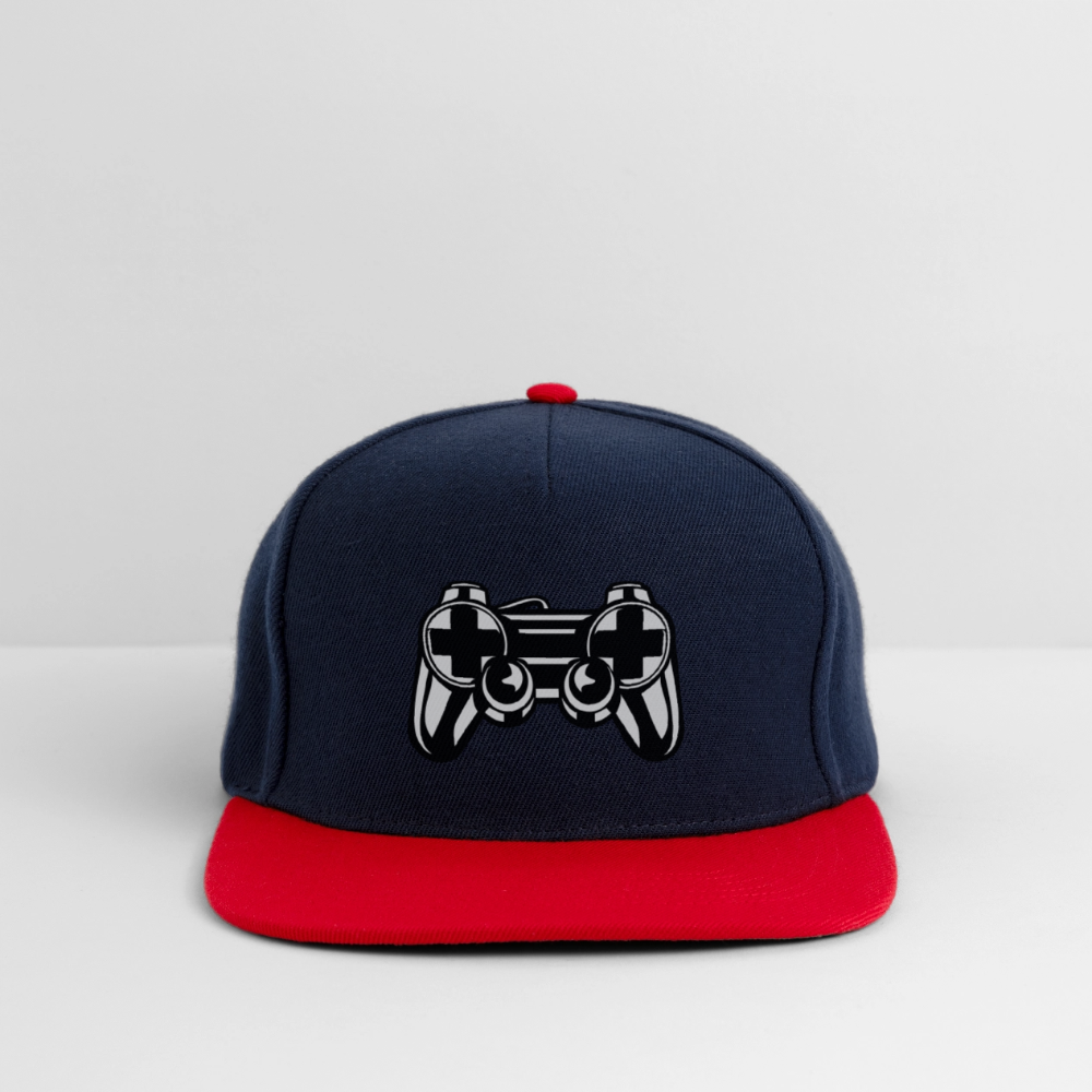 Casquette snapback - bleu marine/rouge