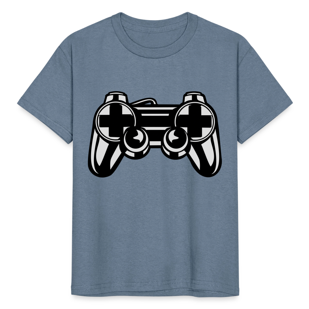 T-shirt coton épais enfant - gris bleu
