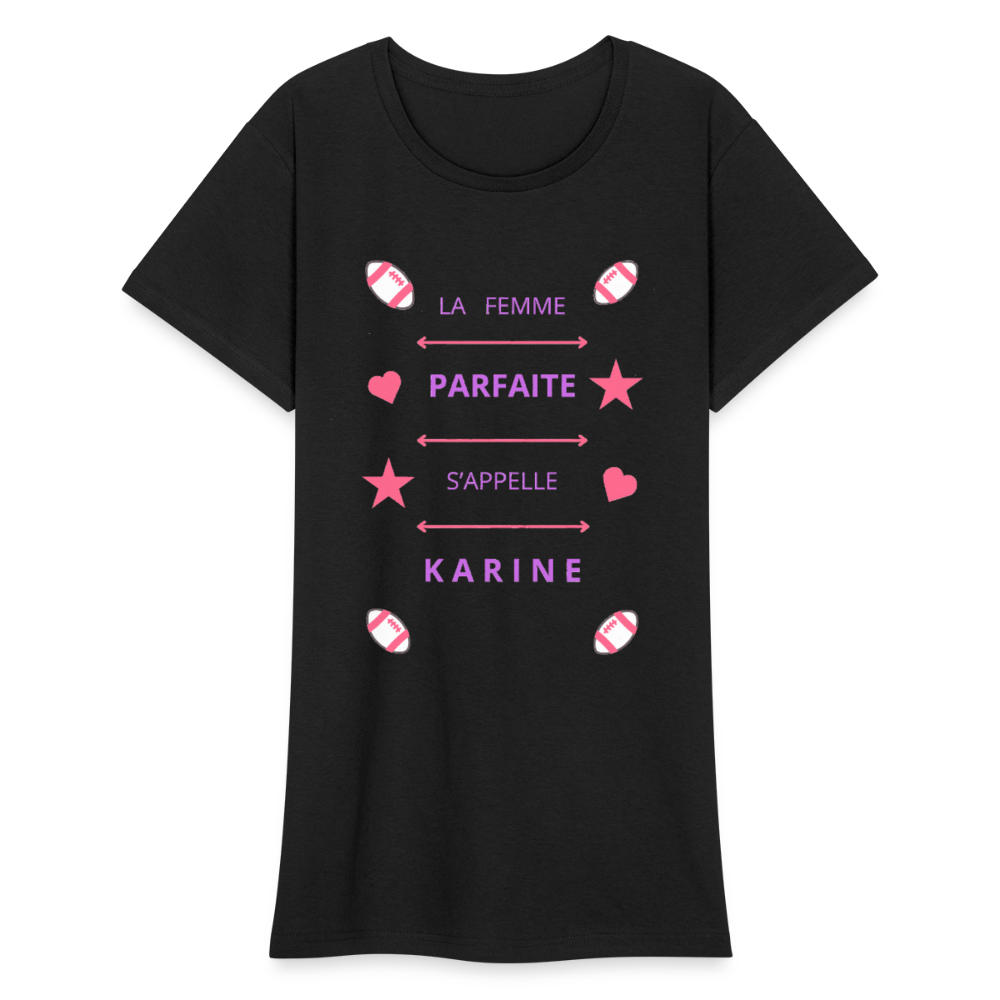 T-shirt Gildan épais femme - noir