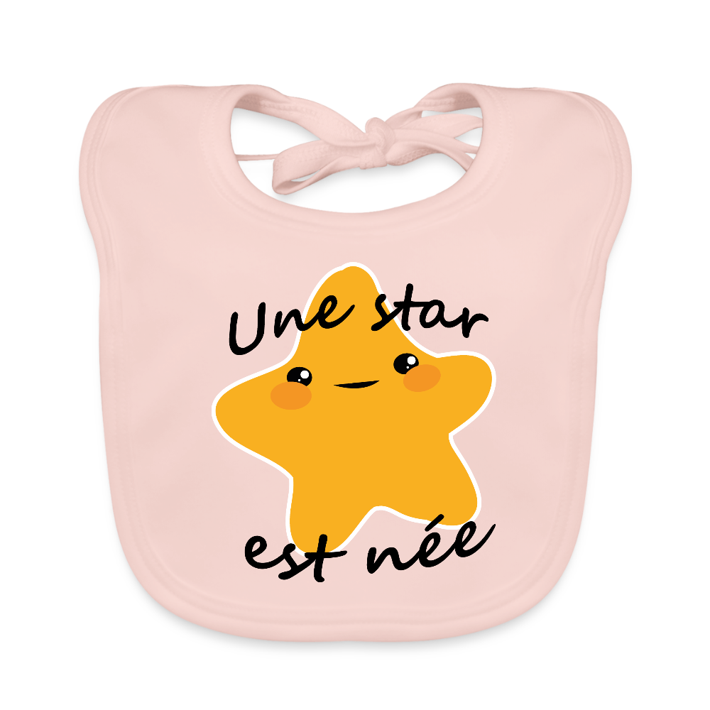 Bavoir bio Bébé - rose