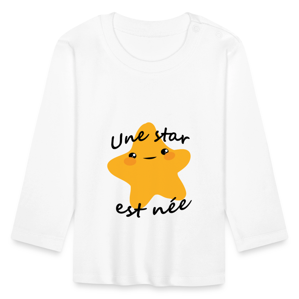 T-shirt manches longues Bébé - blanc