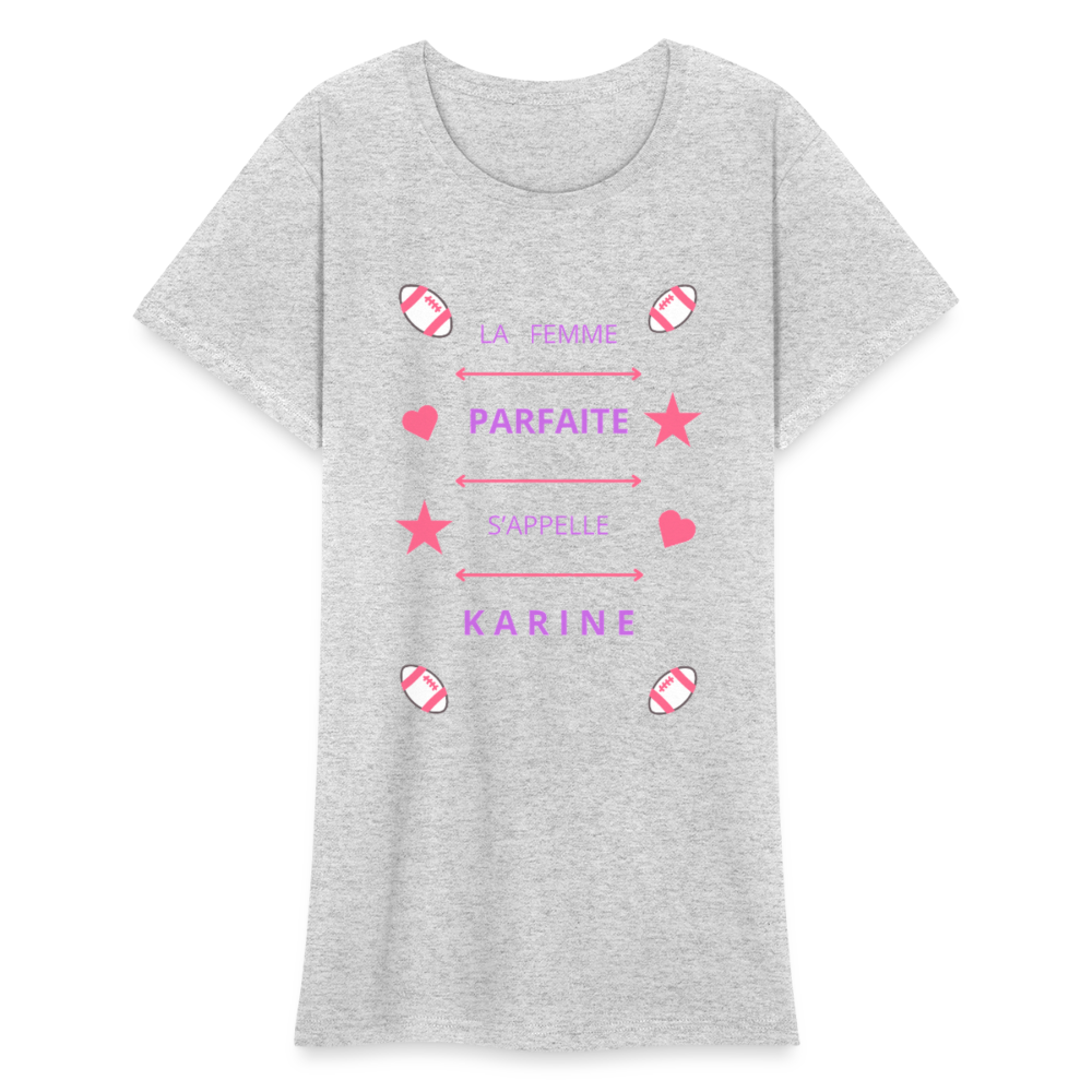 T-shirt Gildan épais femme - gris chiné