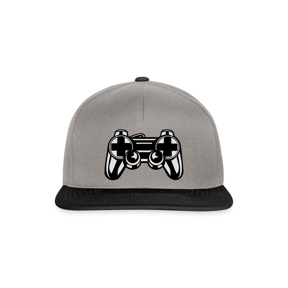 Casquette snapback - gris graphite/noir