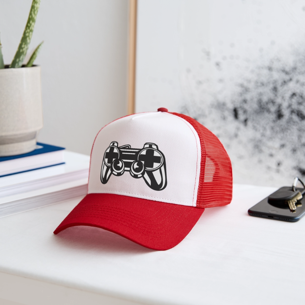 Trucker Cap - blanc/rouge