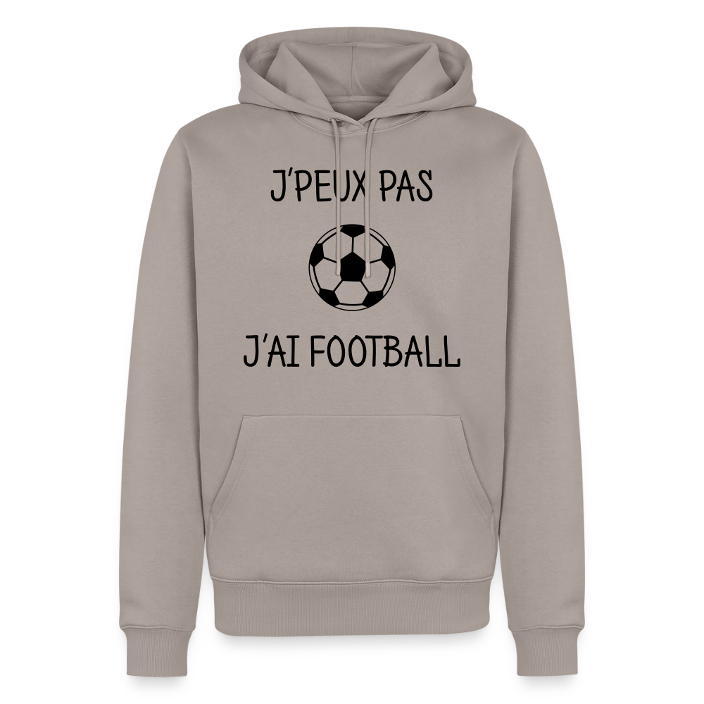 Sweat-shirt à capuche Premium pour hommes - taupe