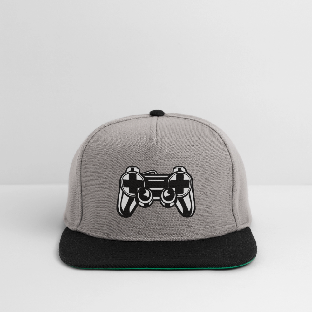 Casquette snapback - gris graphite/noir
