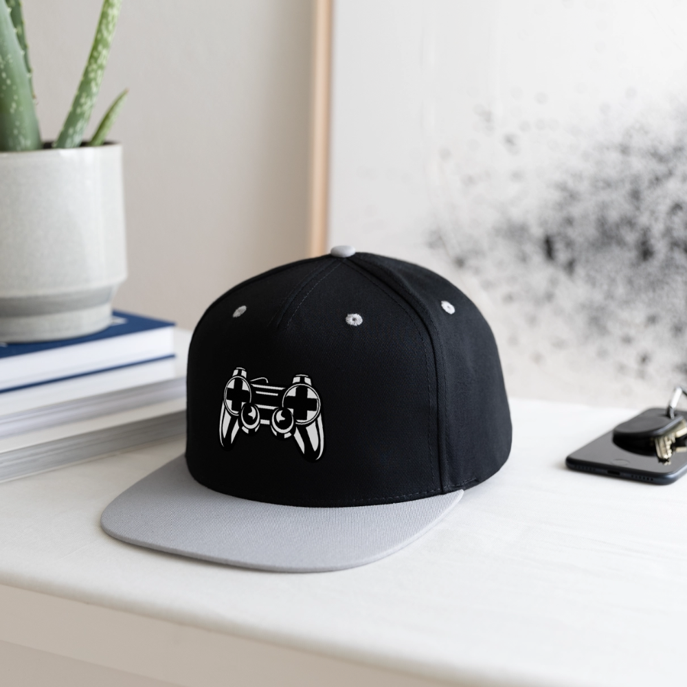 Casquette Snapback contrastée - noir/gris
