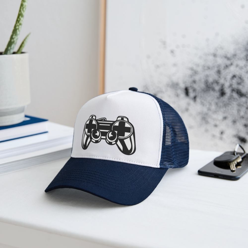 Trucker Cap - blanc/marine