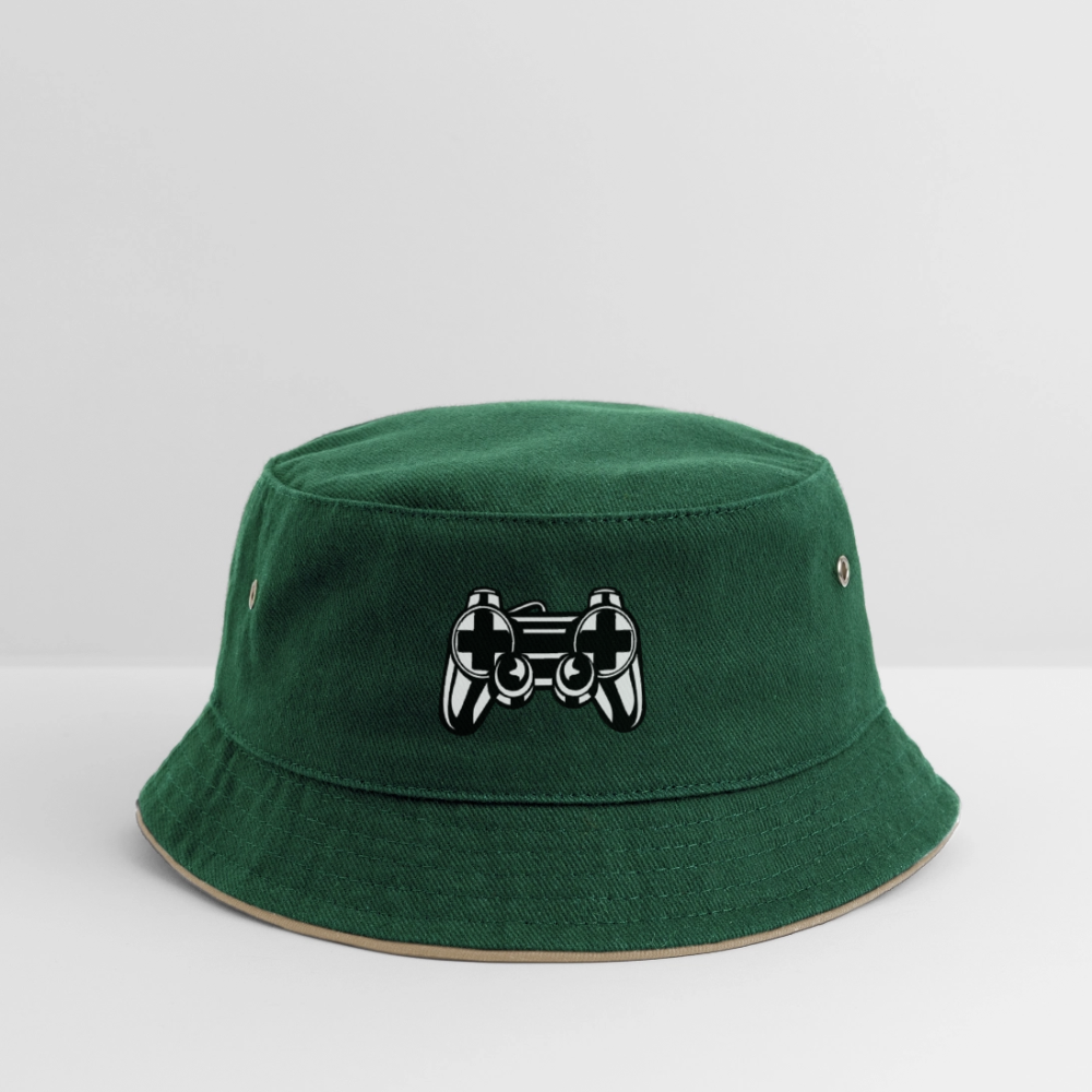 Bob Enfant - vert foncé/beige