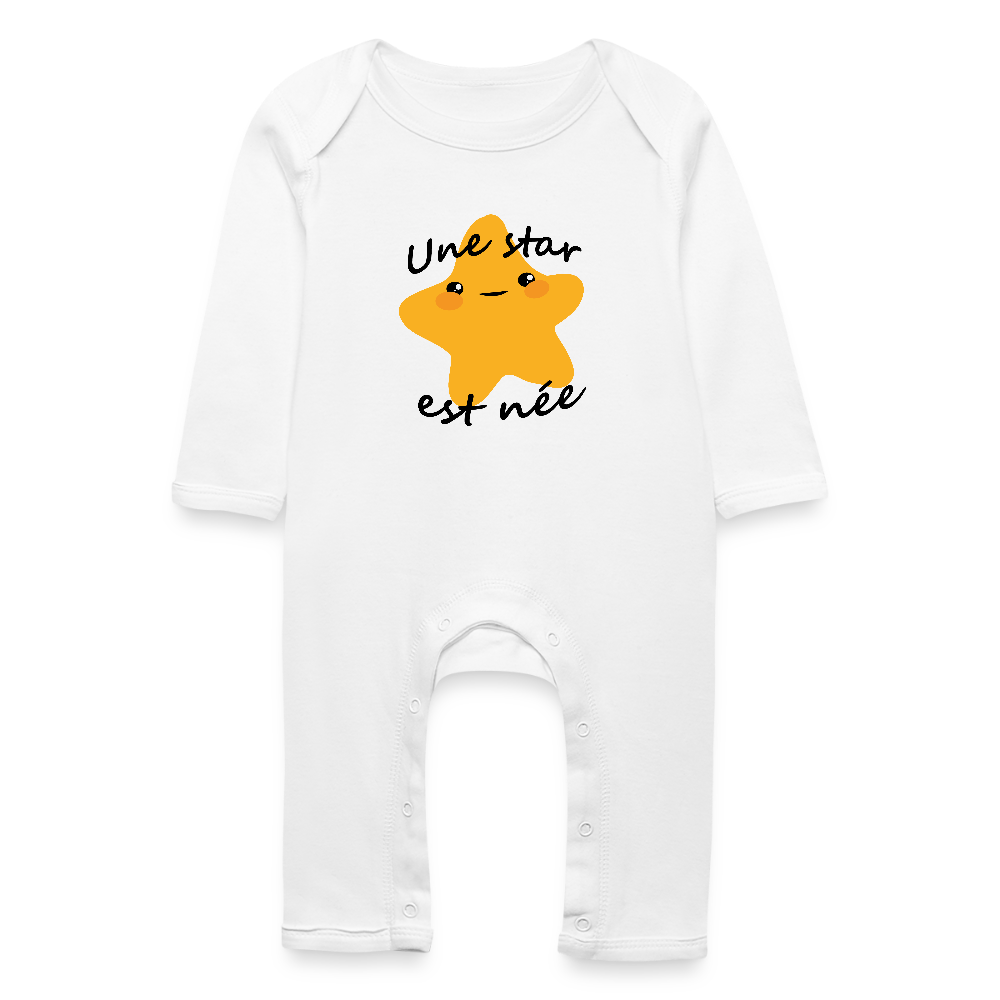 Grenouillère bio Bébé - blanc