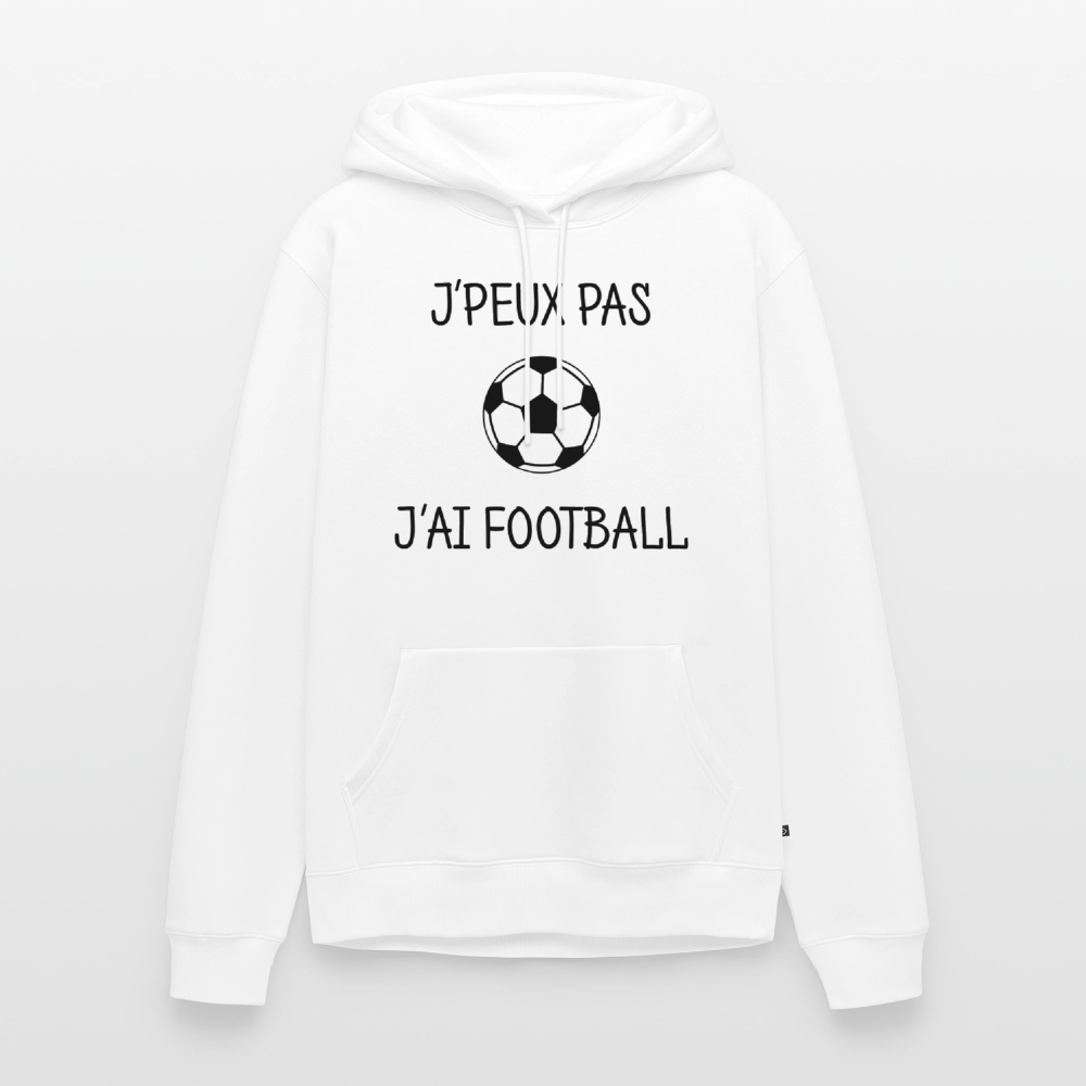 Sweat-shirt à capuche Premium pour hommes - blanc