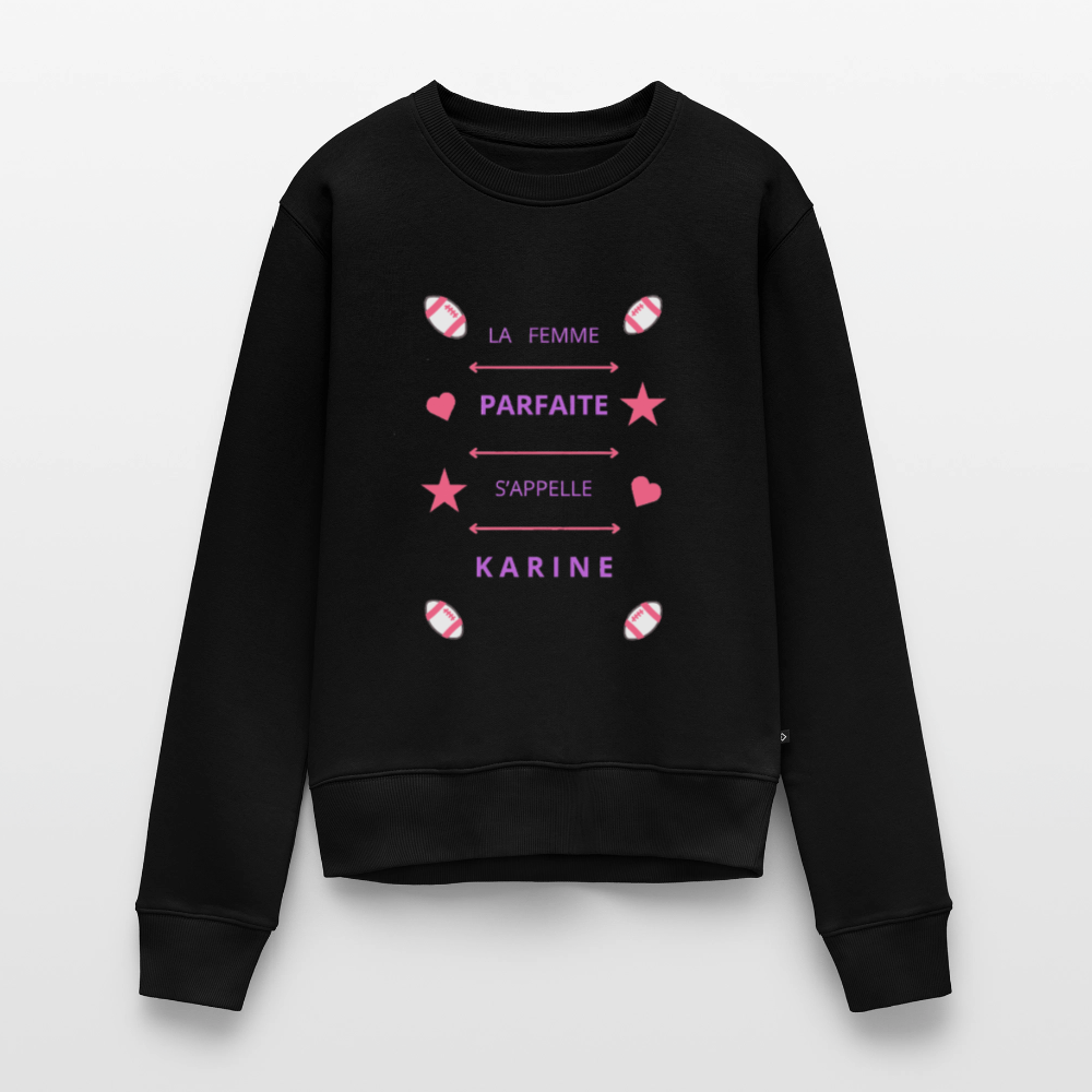 Sweat ras-du-cou Premium Femme - noir