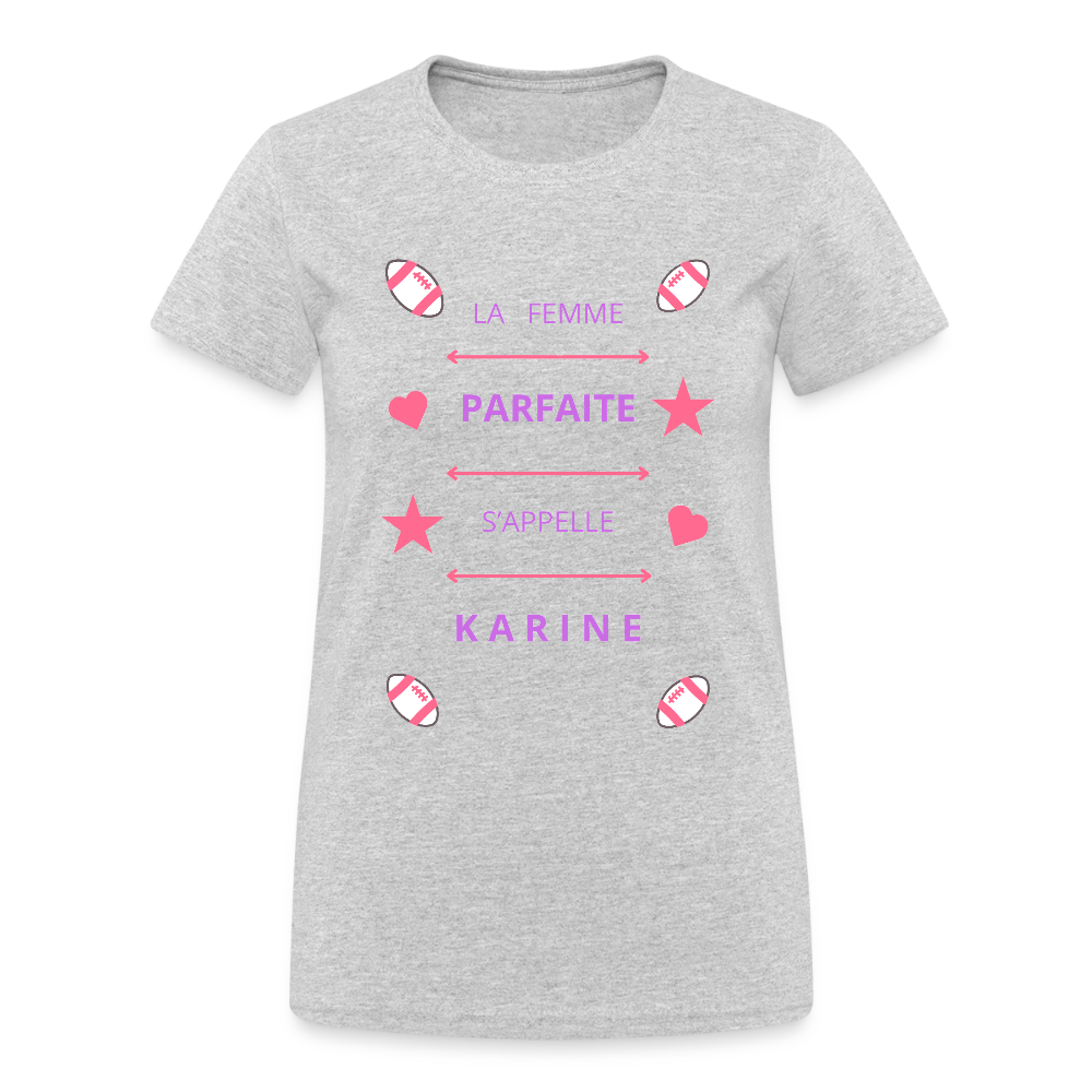 T-shirt Gildan épais femme - gris chiné