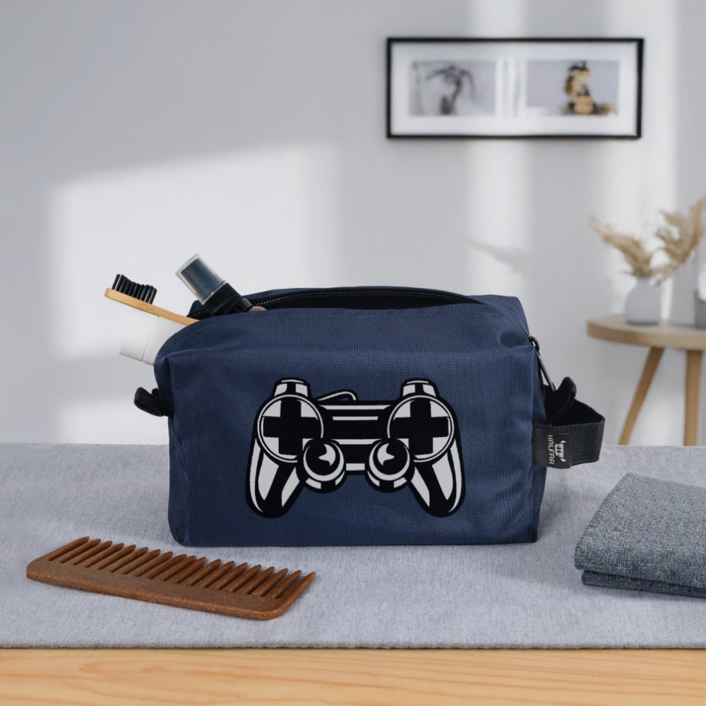 Trousse de toilette en tissu recyclé - marine