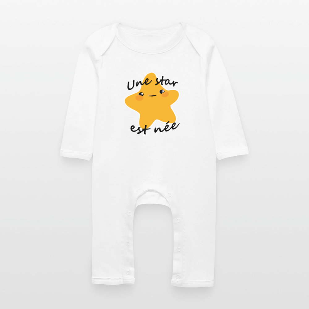 Grenouillère bio Bébé - blanc