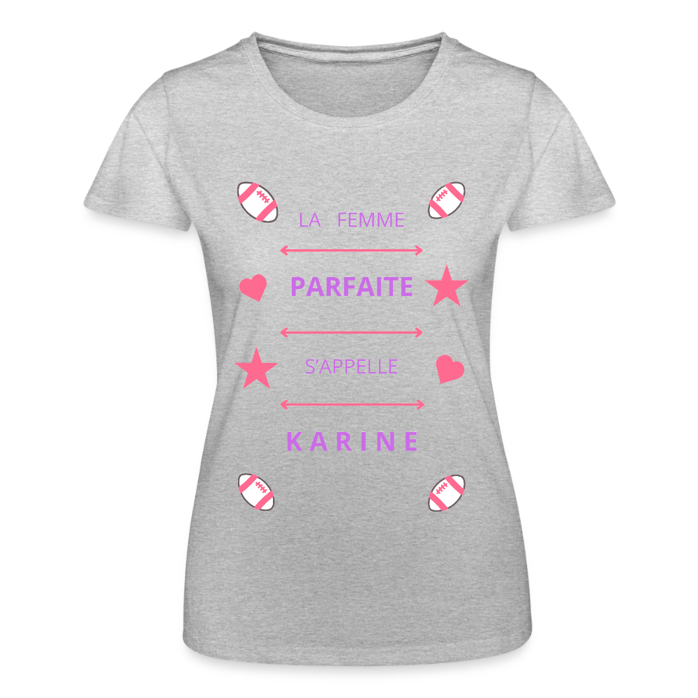 T-shirt Femme Fruit of the Loom - gris chiné