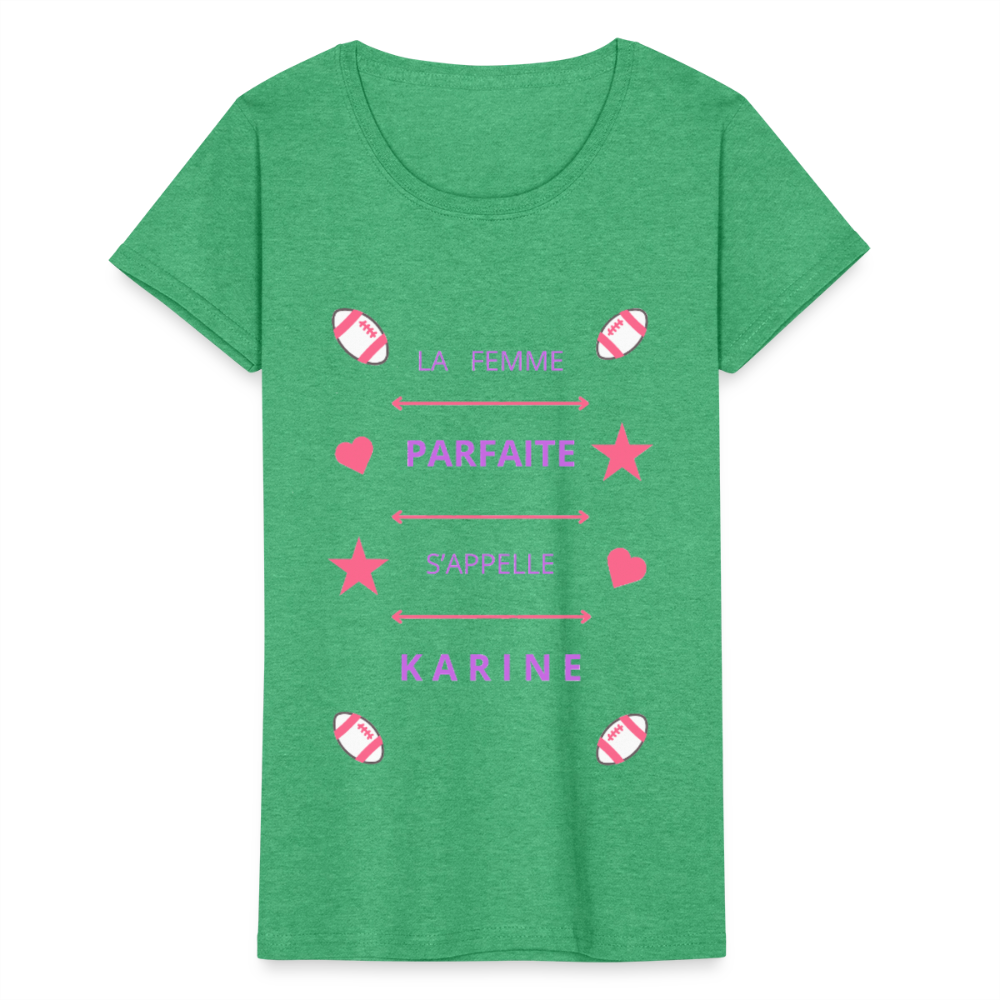 T-shirt Femme Fruit of the Loom - vert chiné