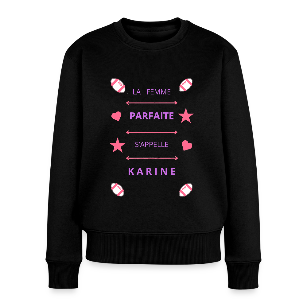 Sweat ras-du-cou Premium Femme - noir