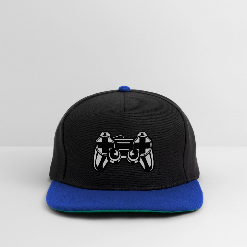 Casquette snapback - noir/bleu royal