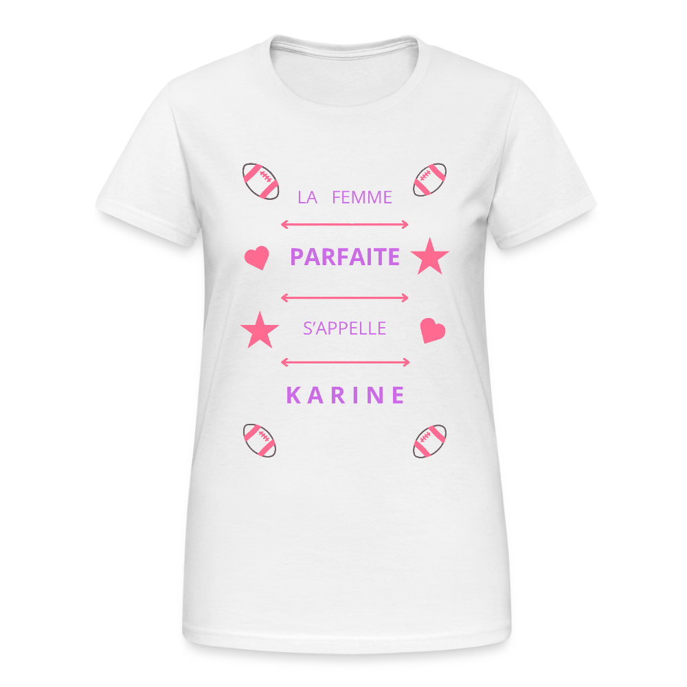 T-shirt Gildan épais femme - blanc