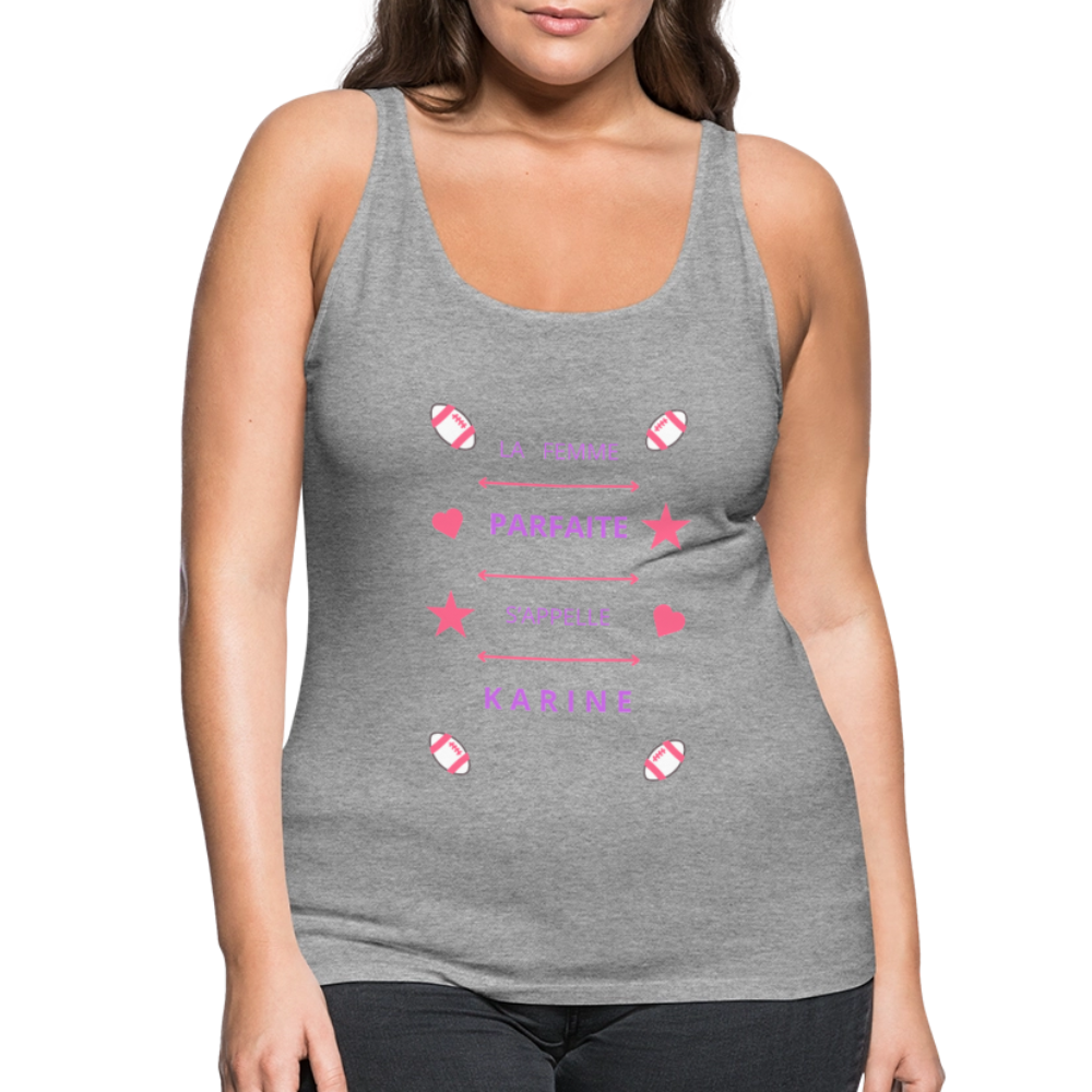 Débardeur Premium Femme - gris chiné