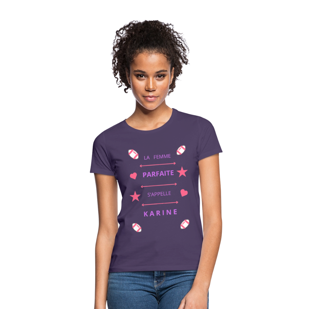 T-shirt Femme - violet foncé
