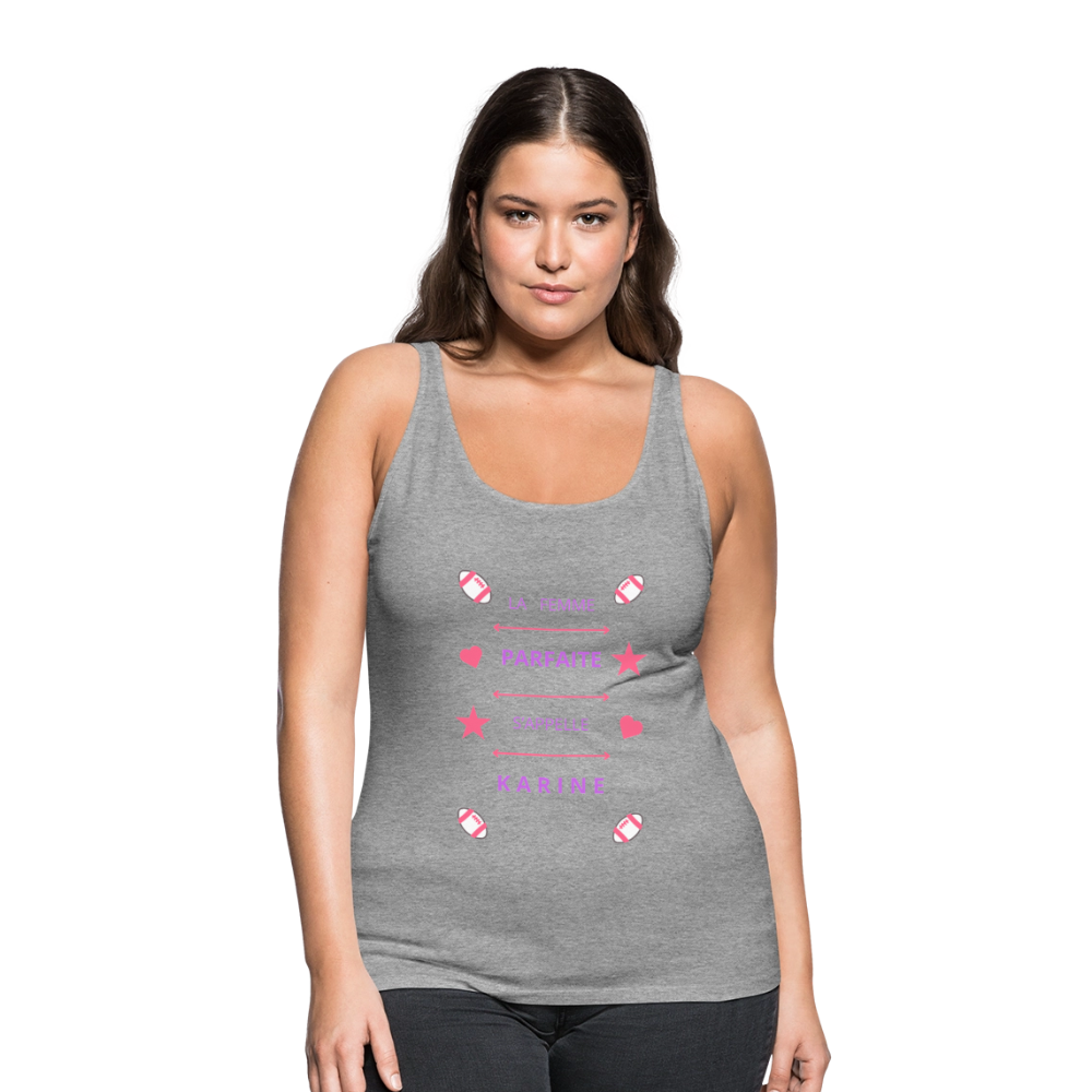 Débardeur Premium Femme - gris chiné
