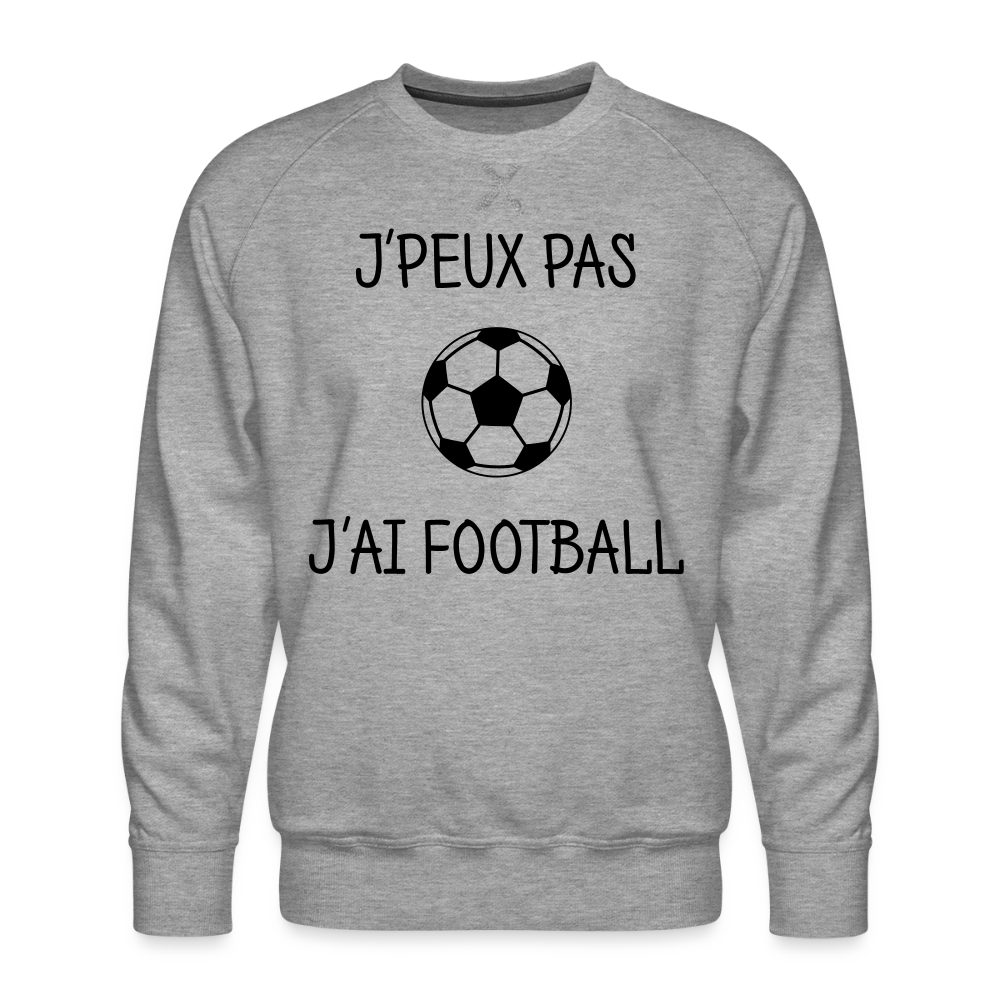 Sweat ras-du-cou Premium Homme - gris chiné