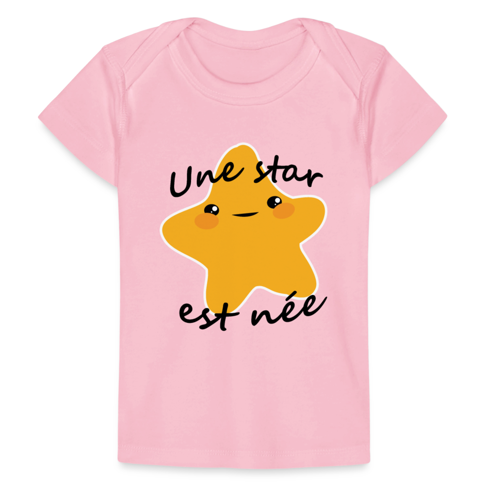 T-shirt bio Bébé - rose clair