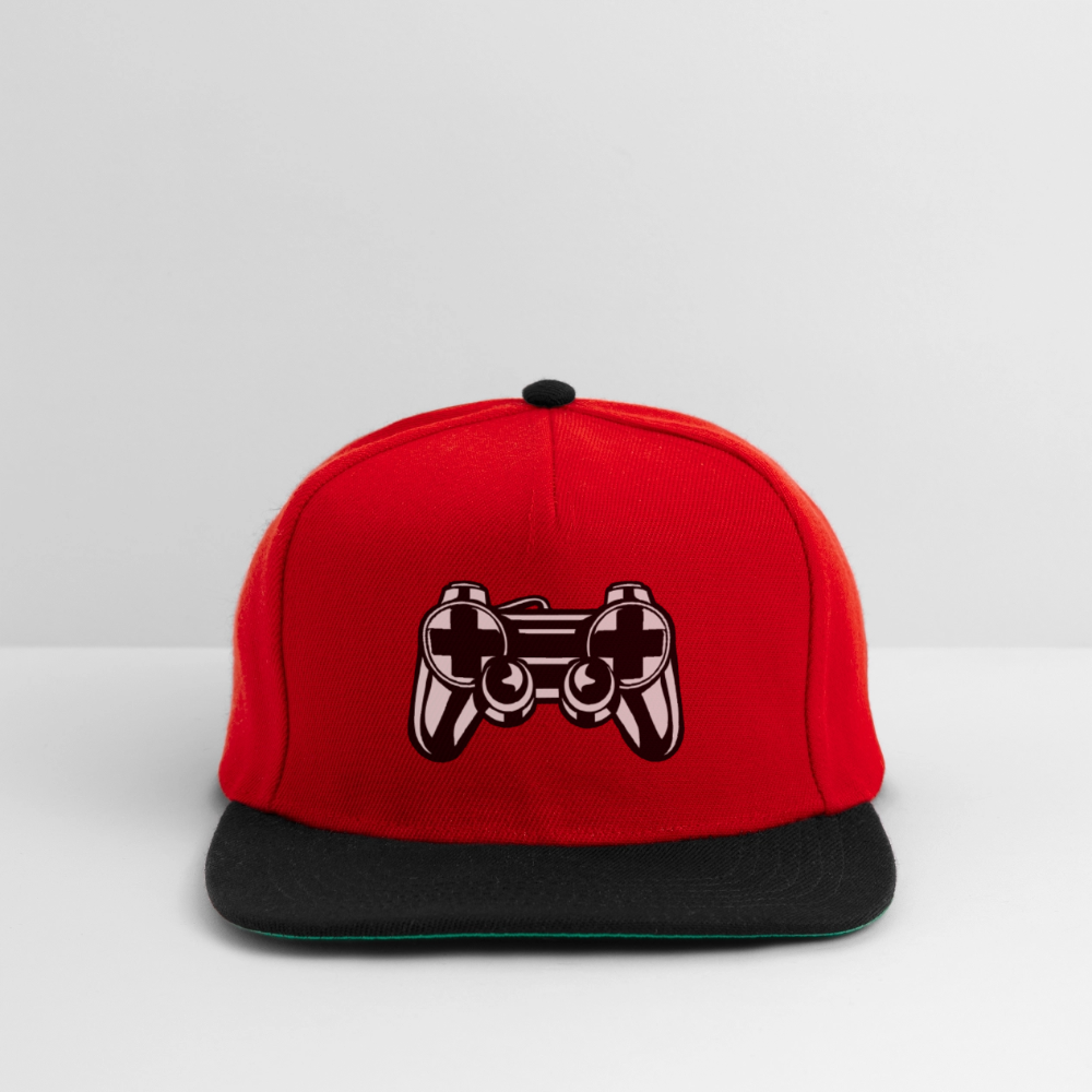 Casquette snapback - rouge/noir