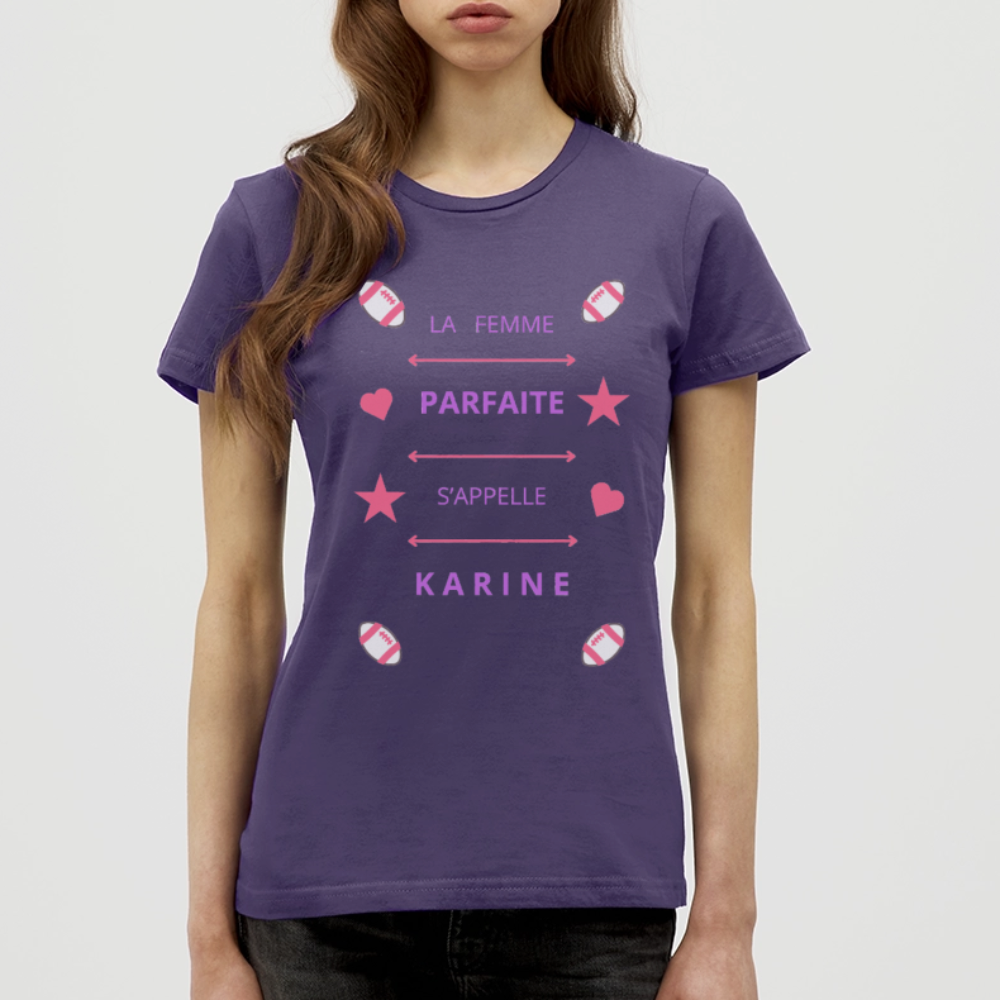 T-shirt Femme - violet foncé