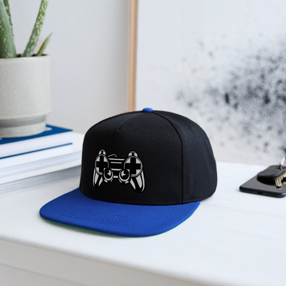 Casquette snapback - noir/bleu royal