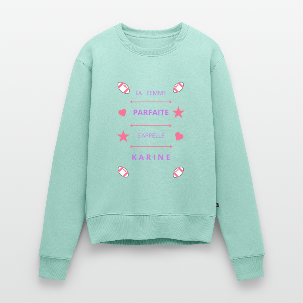 Sweat ras-du-cou Premium Femme - menthe
