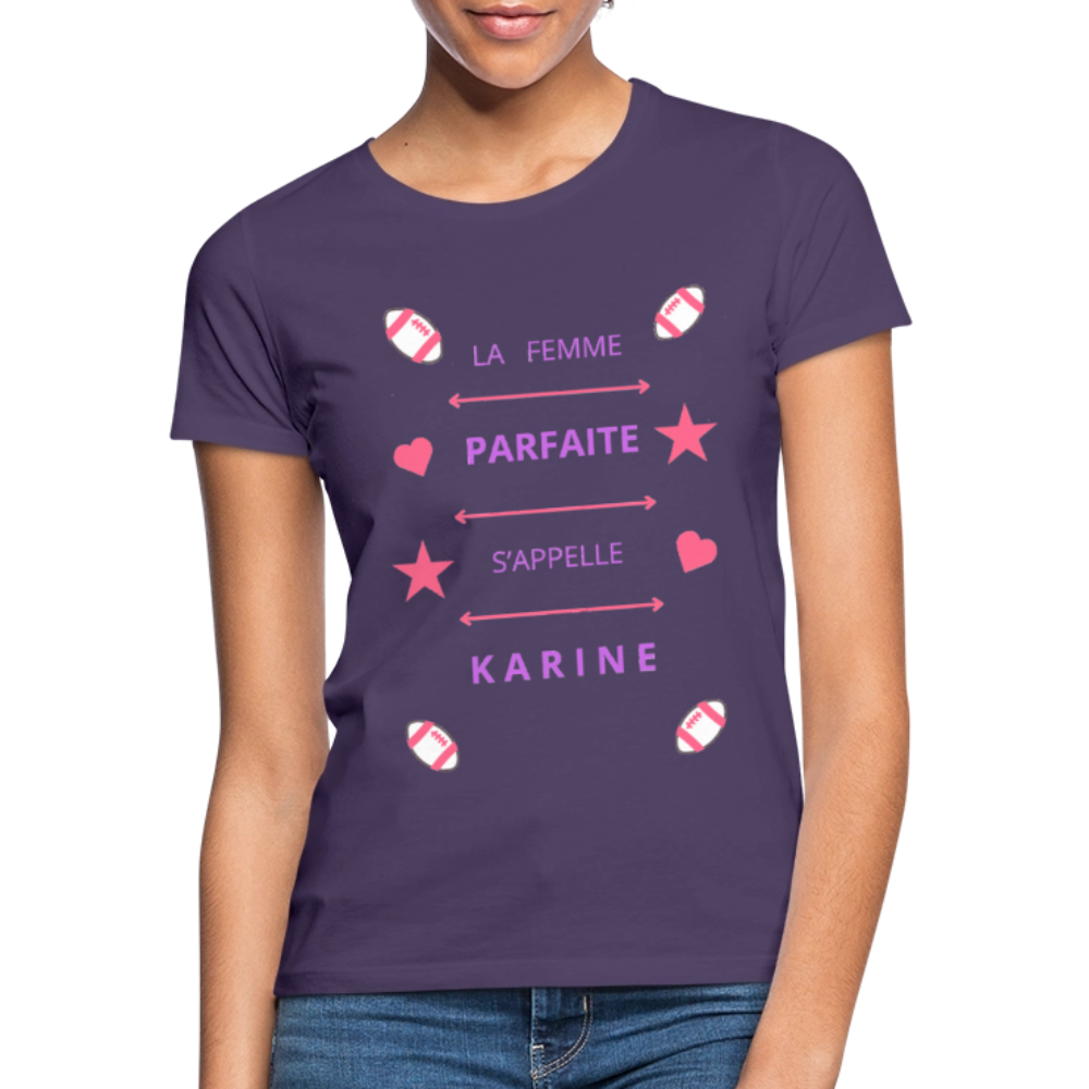 T-shirt Femme - violet foncé
