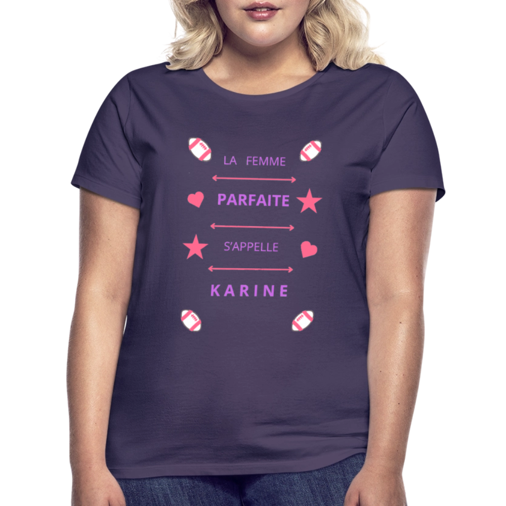 T-shirt Femme - violet foncé