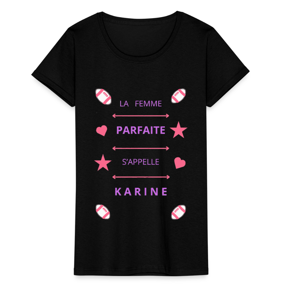 T-shirt Femme Fruit of the Loom - noir