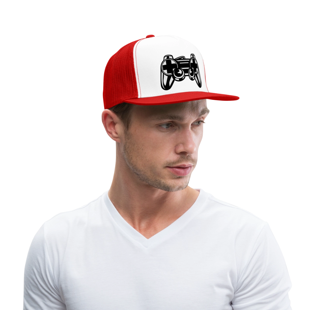 Trucker Cap - blanc/rouge
