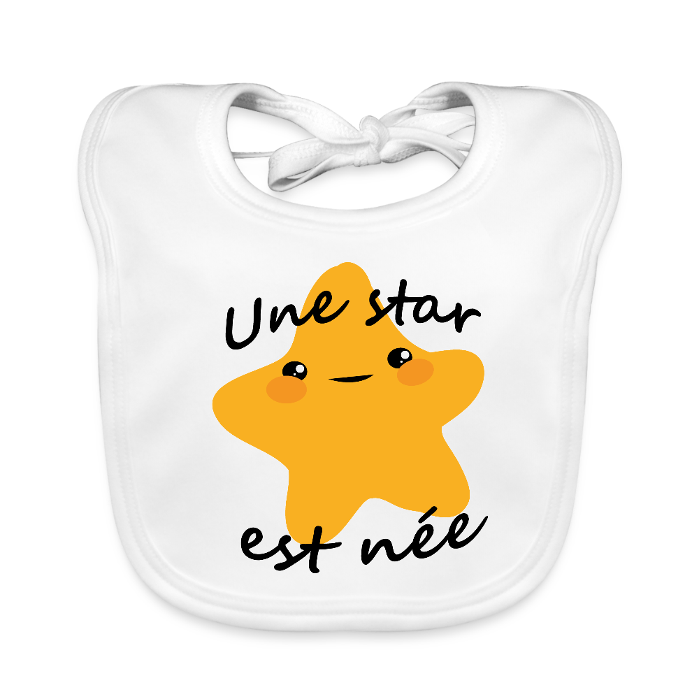 Bavoir bio Bébé - blanc