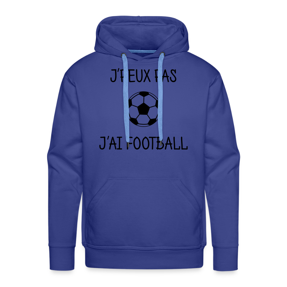 Sweat-shirt à capuche Premium pour hommes - bleu royal
