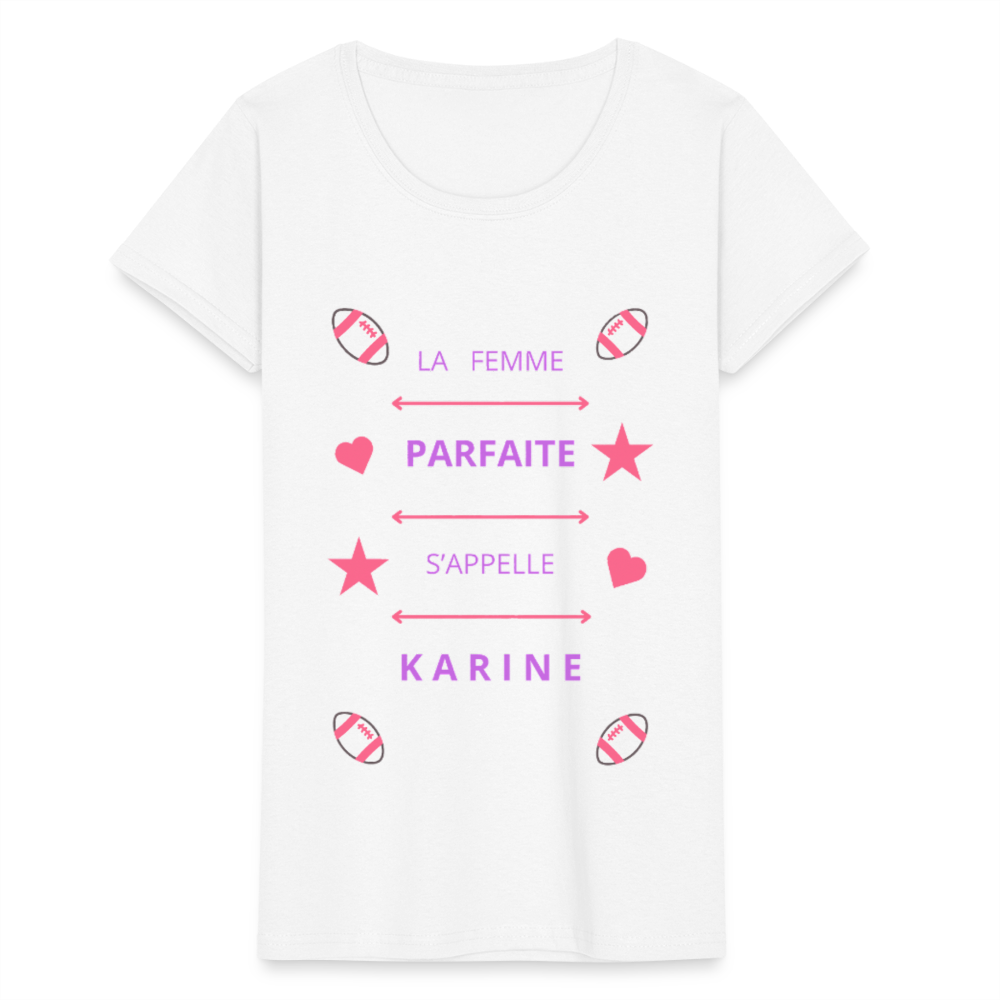 T-shirt Femme Fruit of the Loom - blanc