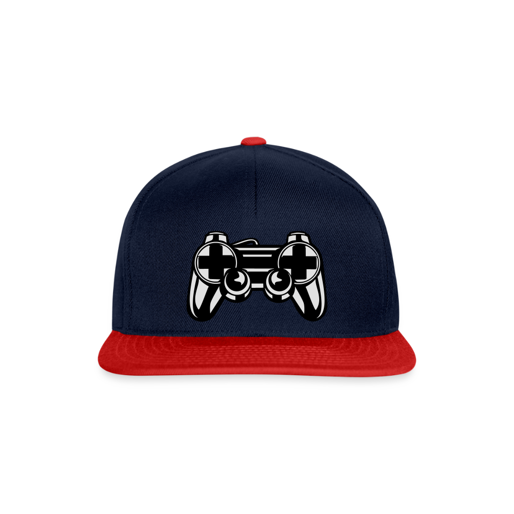 Casquette snapback - bleu marine/rouge