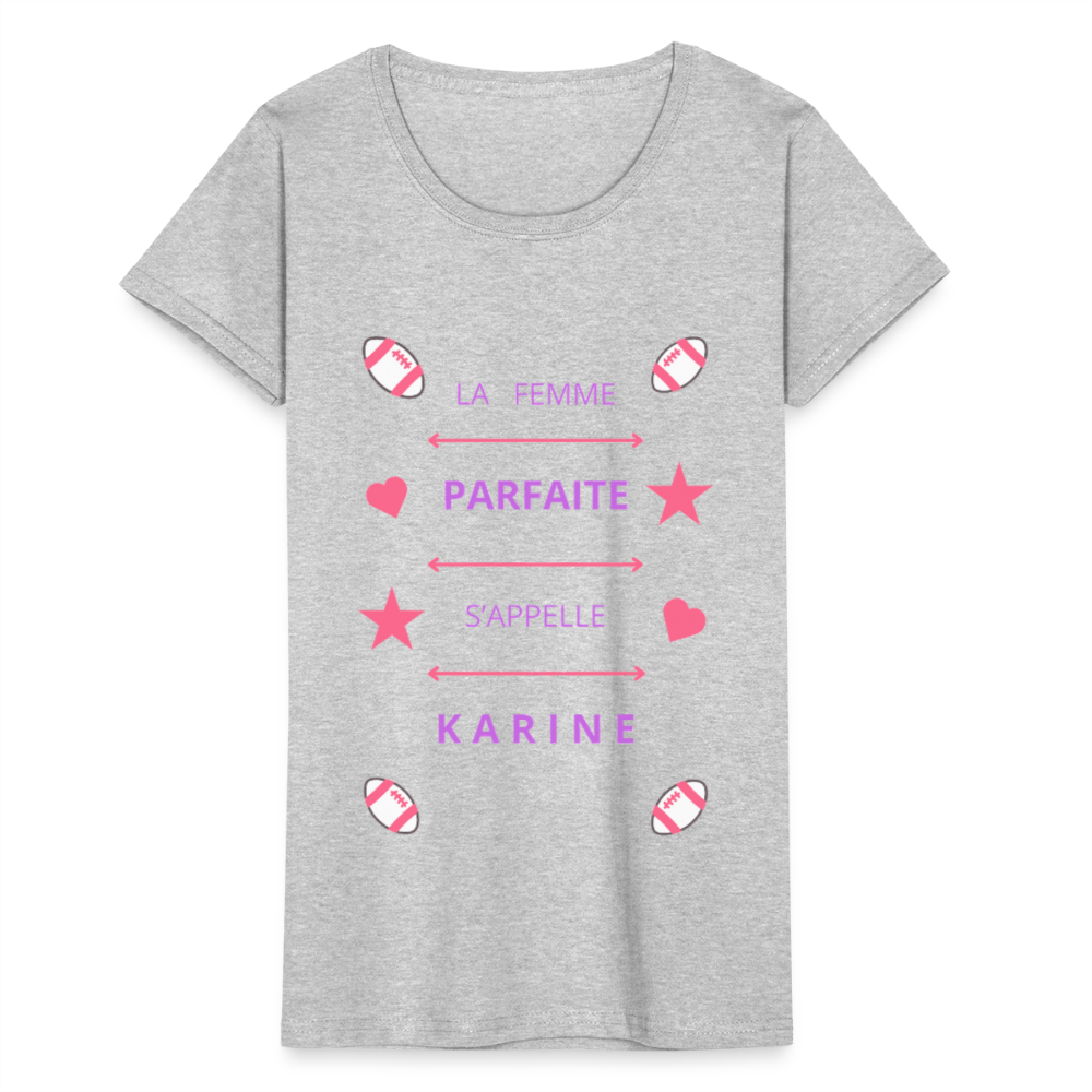 T-shirt Femme Fruit of the Loom - gris chiné