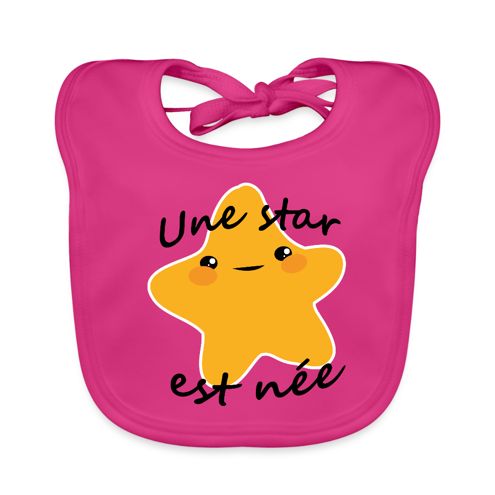 Bavoir bio Bébé - fuchsia