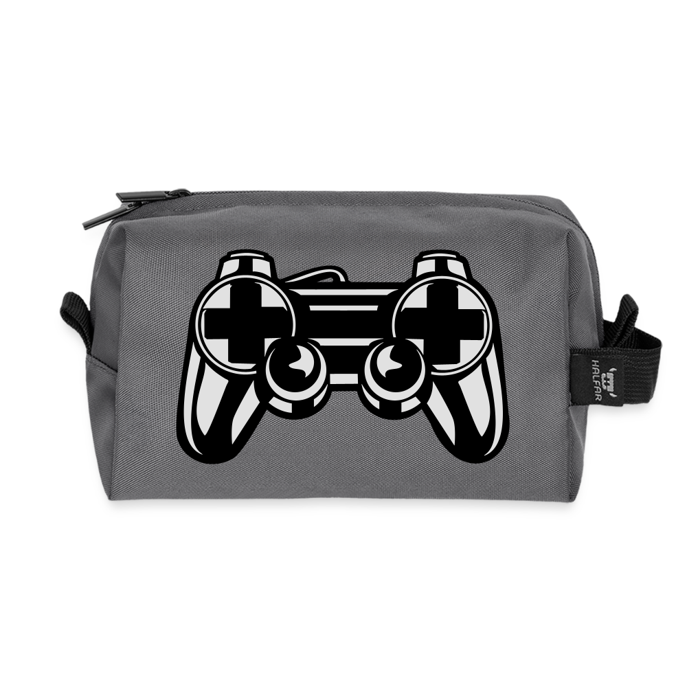 Trousse de toilette en tissu recyclé - anthracite